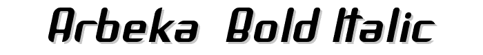 Arbeka  Bold Italic font